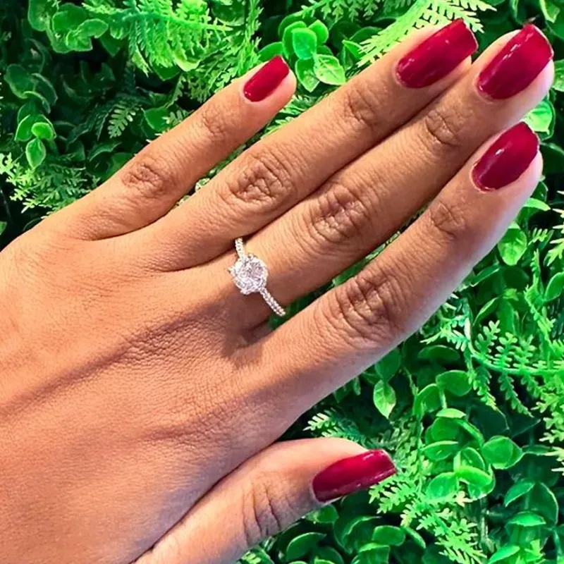 ANEL SOLITARIO BANHADO A PRATA