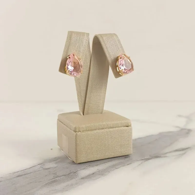 BRINCO GOTA CORAÇÃO ROSE