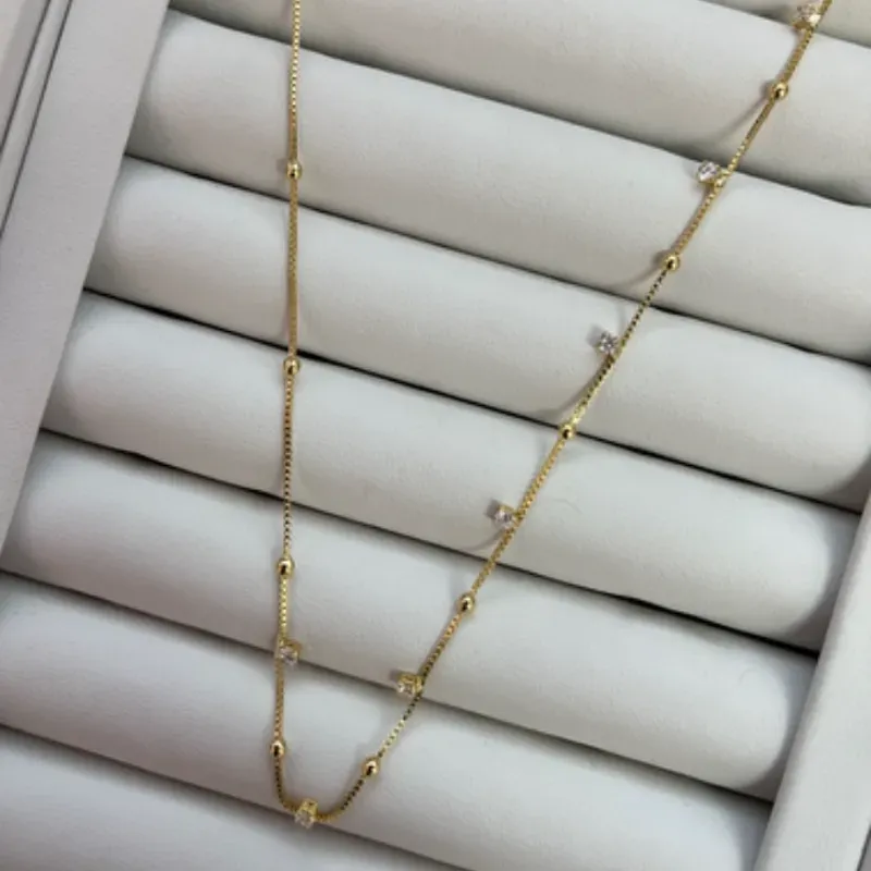 GARGANTILHAS BOLINHAS + ZIRCONIAS