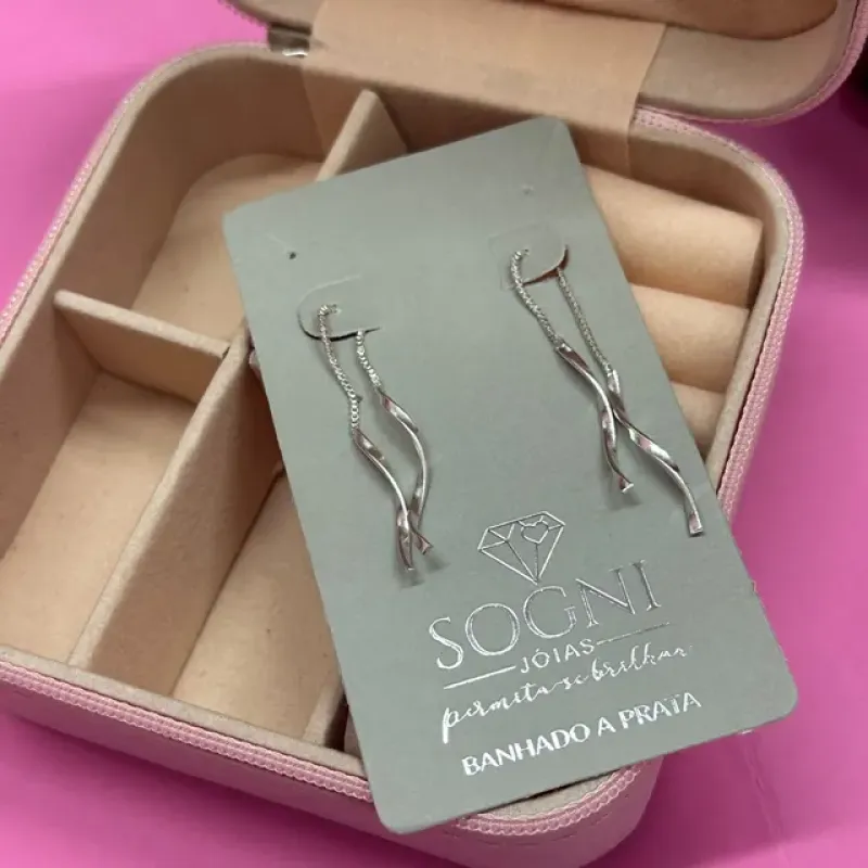 ARGOLA M FIO DUPLO - BANHADO A PRATA