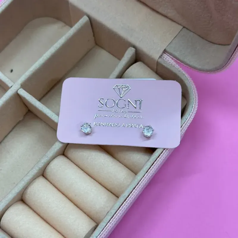 BRINCO PONTO DE LUZ - BANHADO A PRATA