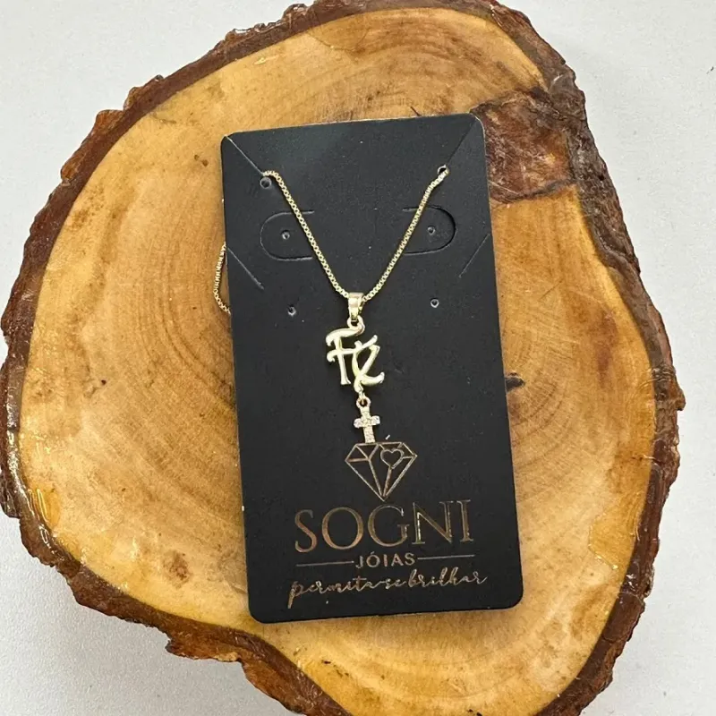 GARGANTILHA FÉ + CRUZ CRAV