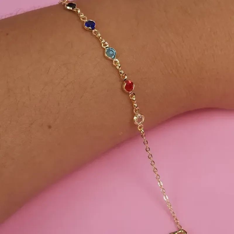 PULSEIRA ZIRCONIAS COLORIDAS