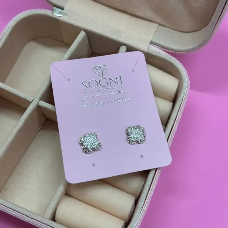 BRINCO G CRAVEJADO VIRGINIA 2 - BANHADO A PRATA