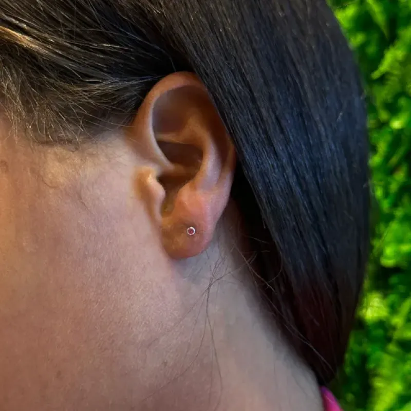 BRINCO LUZ ROSA - AÇO INOX