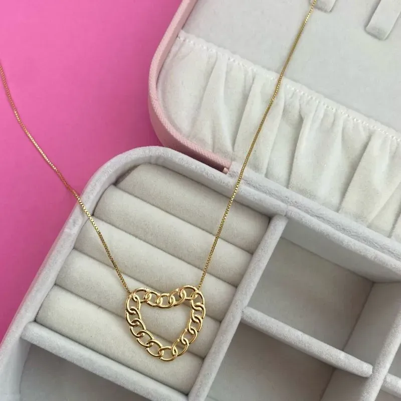 CHOKER CORACAO CORRENTE