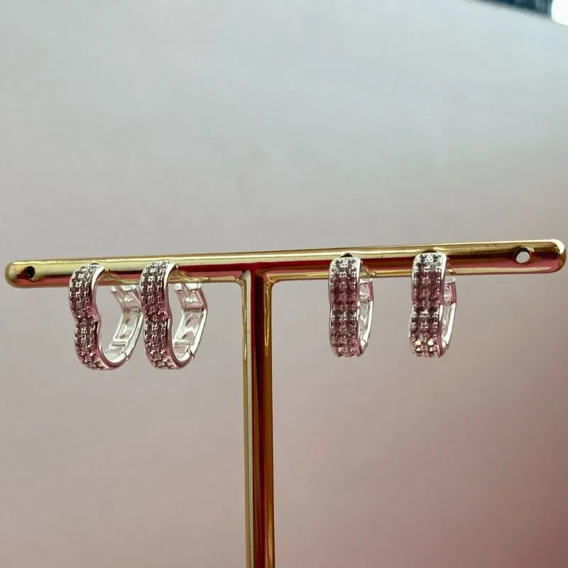 DUO CORACAO CRAV - BANHADO A PRATA