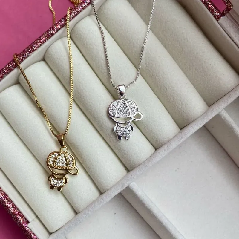 GARGANTILHA BOY CRAV - BANHADO A PRATA