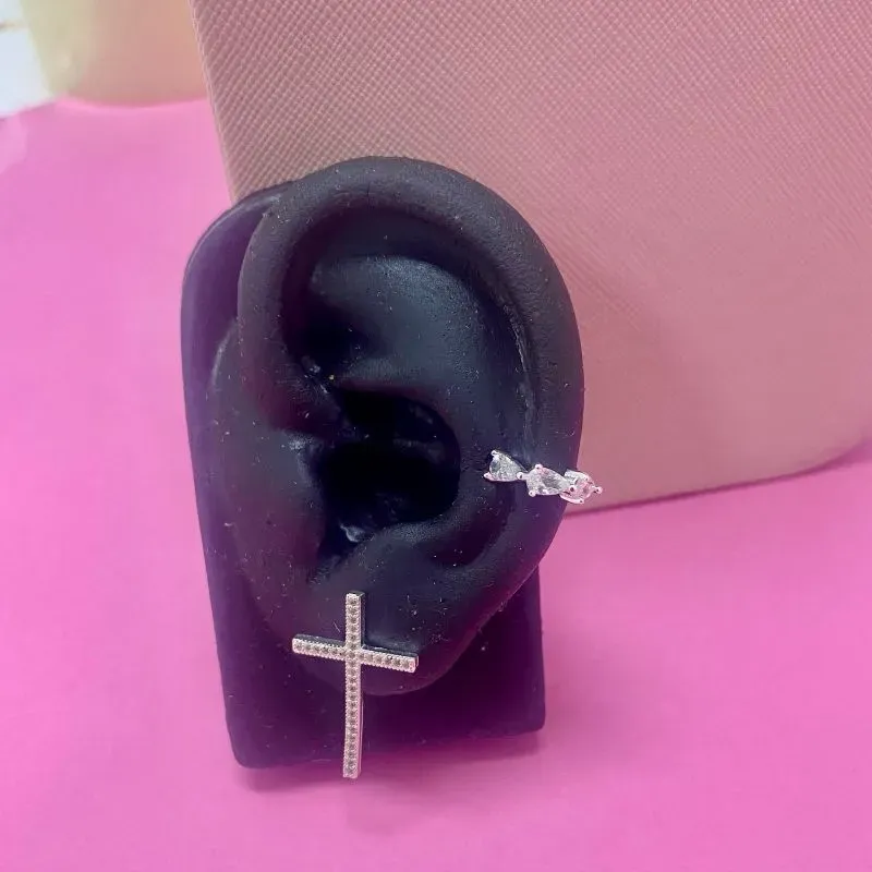 PIERCING LUZ CRAV - BANHADO A PRATA