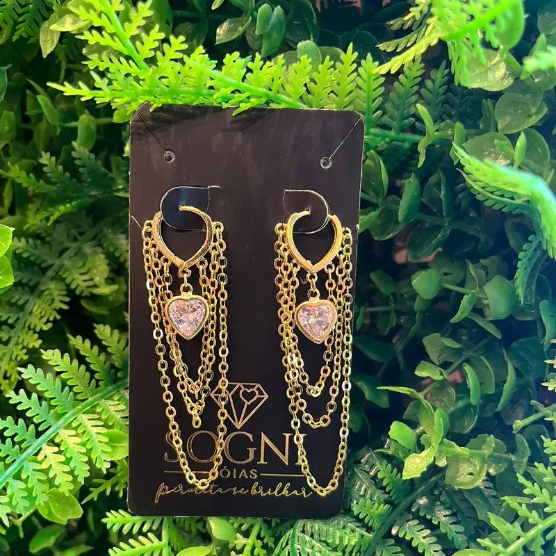 ARGOLA FRANJA + CORAÇÃO