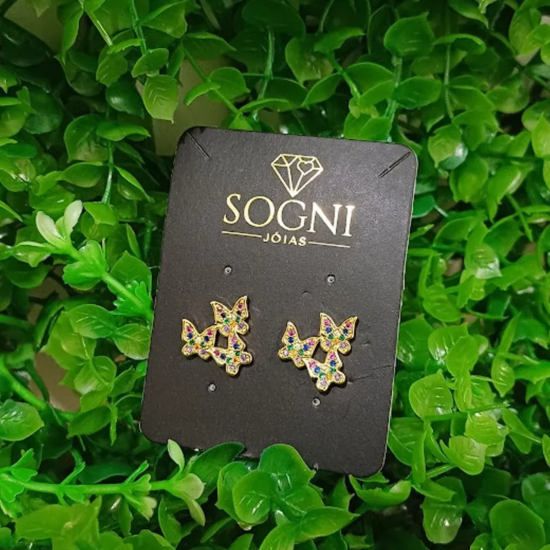 BR 3 BORBOLETAS COLOR CRAV 18K