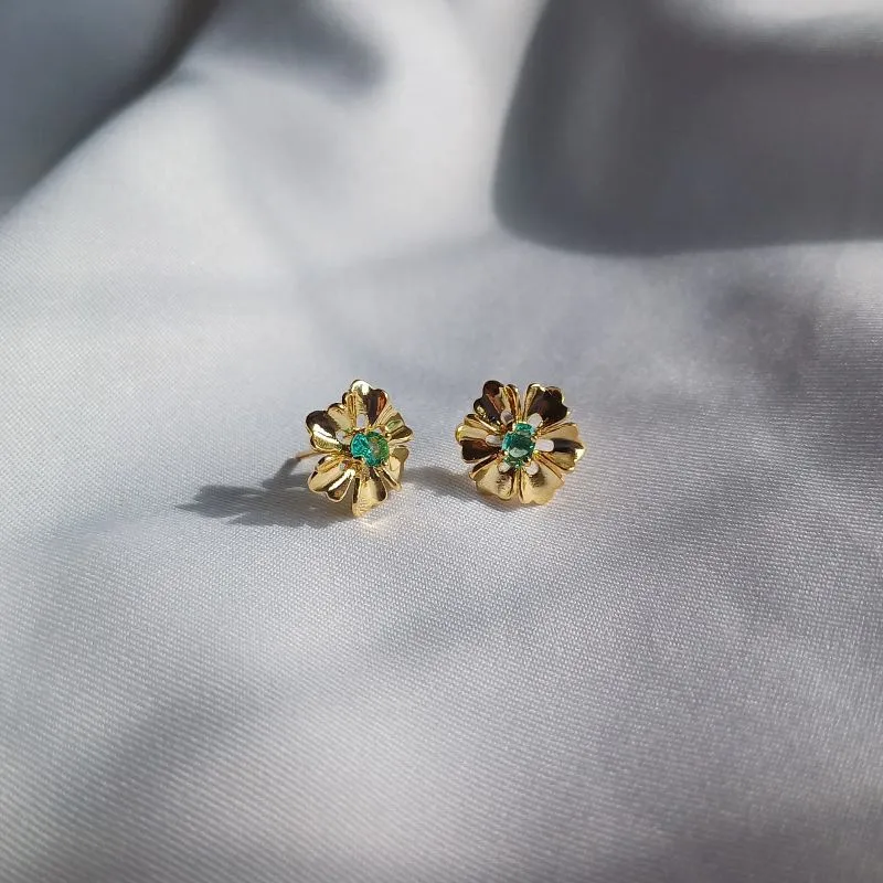 BR FLOR VERDE 18K