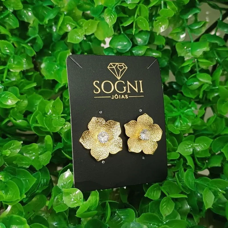 BRINCO G FLOR + ZIRC 18K