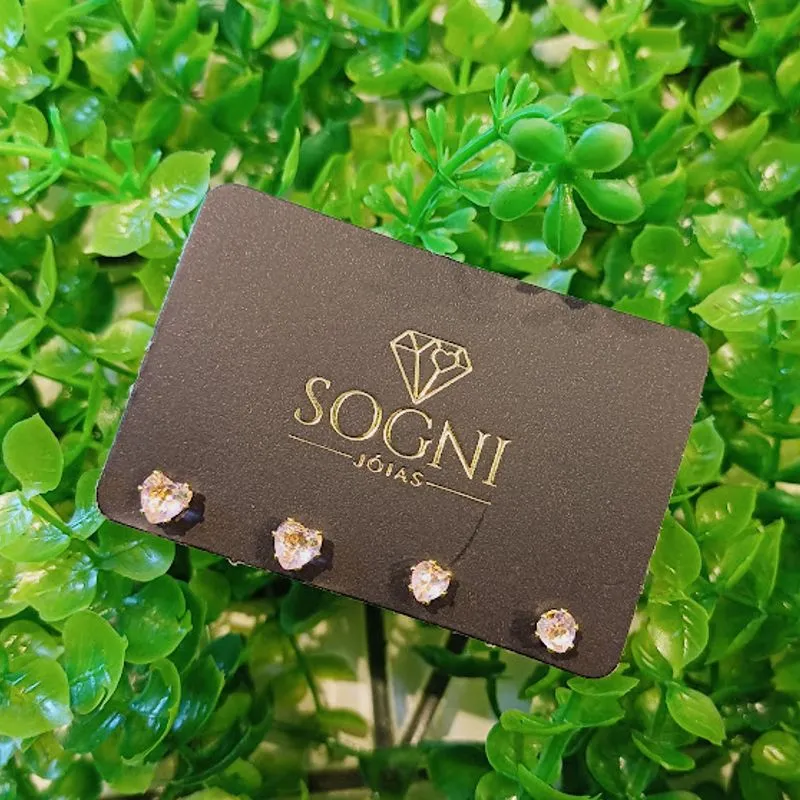 DUO CORACAO ZIRC 18K