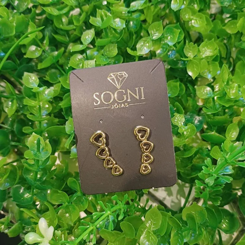 EAR CUFF CORACAO VAZ 18K