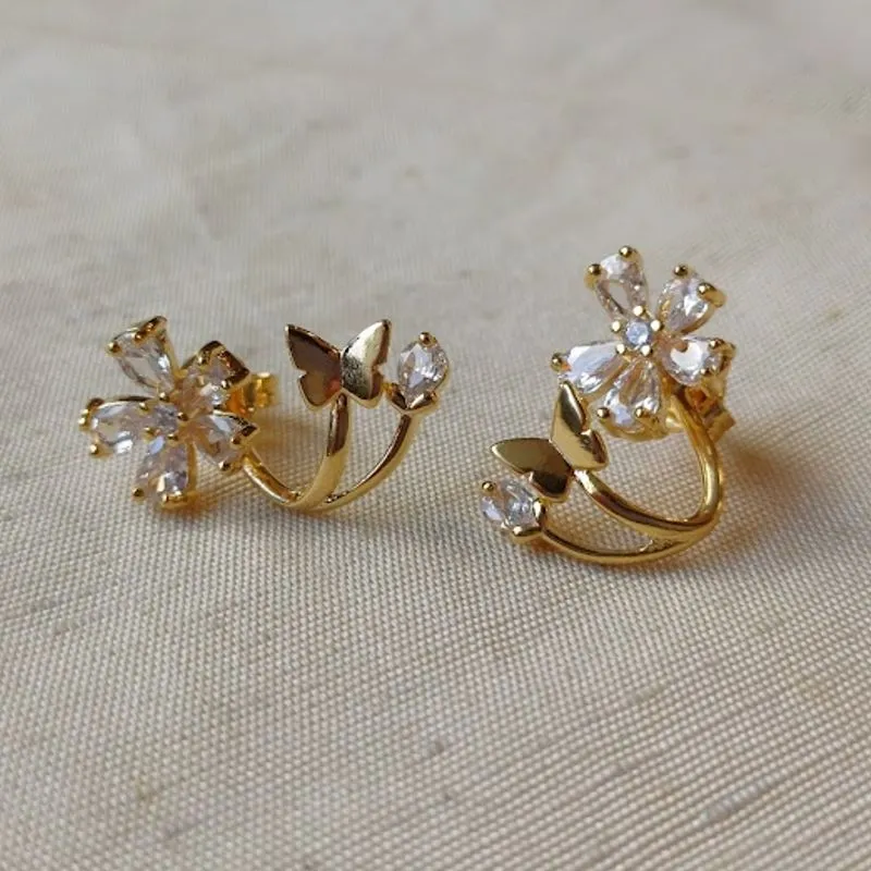 EAR JACKET FLOR 18K