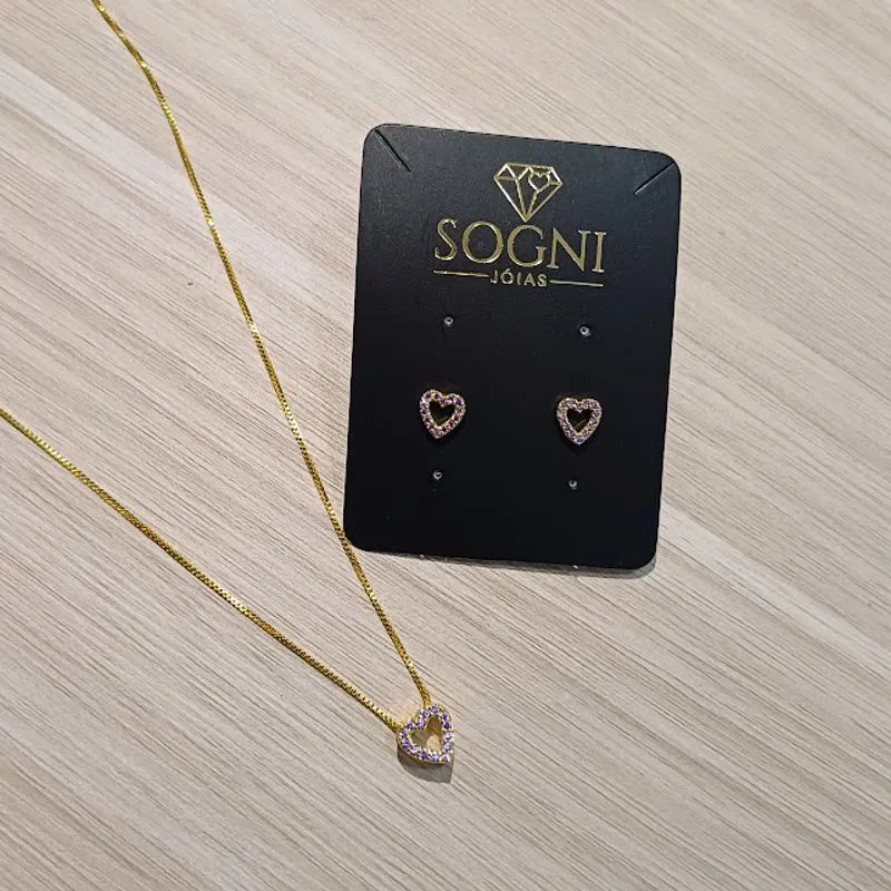 GARG CORACAO CRAV LILAS 45CM + 5CM