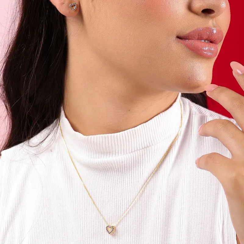 GARG CORACAO MINI CRAV LILAS 18K