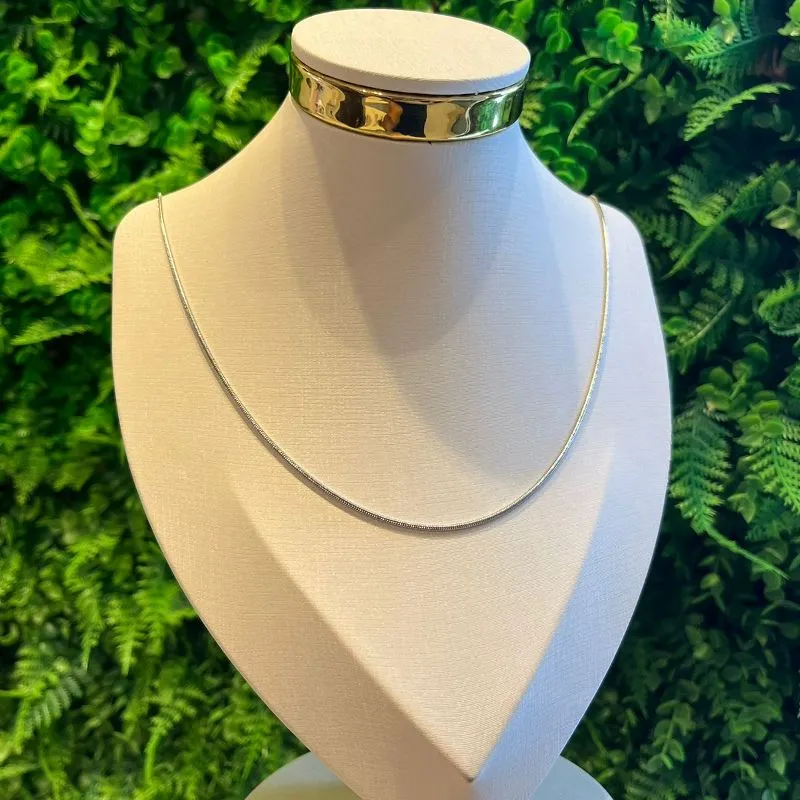 GARGANTILHA FIO RABO DE RATO 70CM - AÇO INOX