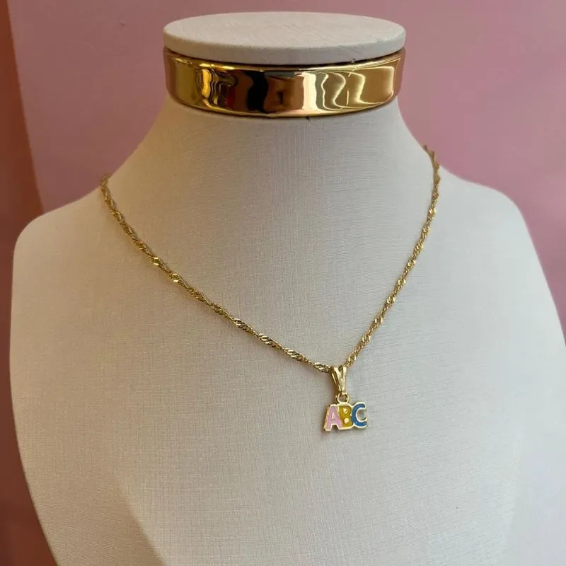 GARGANTILHA INF ABC 18K