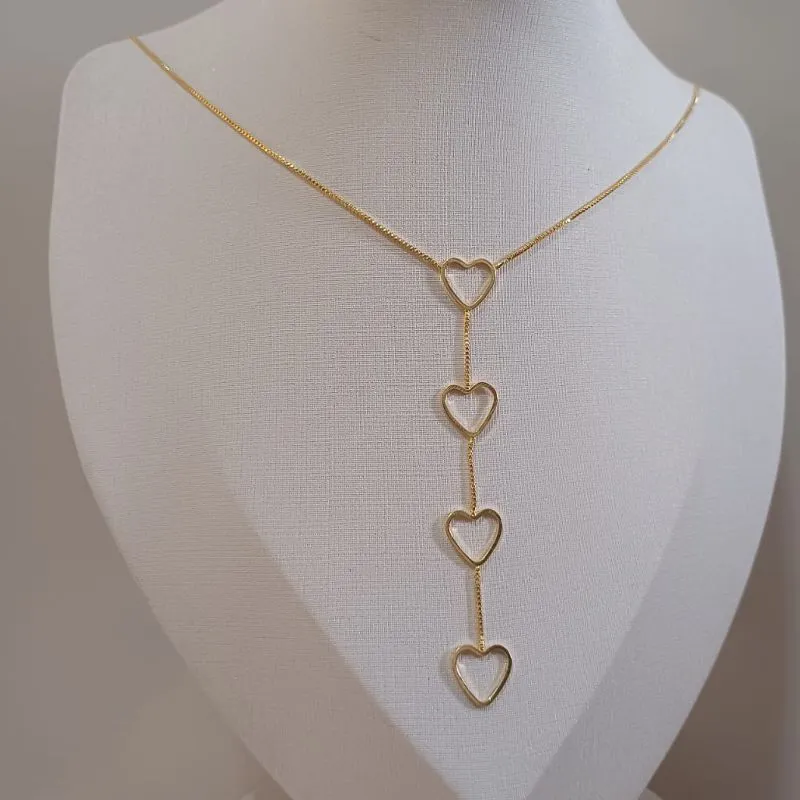 GRAVATA 4 CORACOES 18K