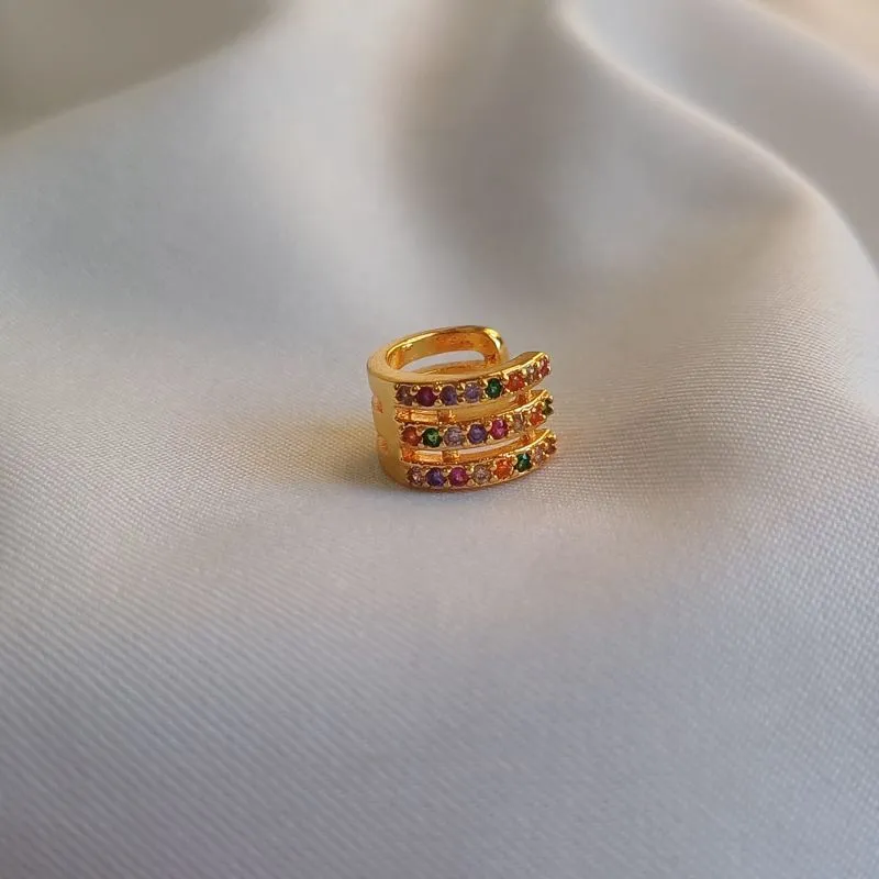 PIRCING FAKE TRIPLO COLOR 18K