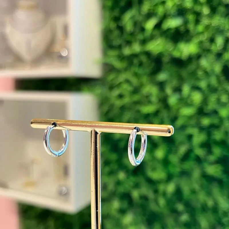 ARGOLA BASIC - BANHADO A PRATA