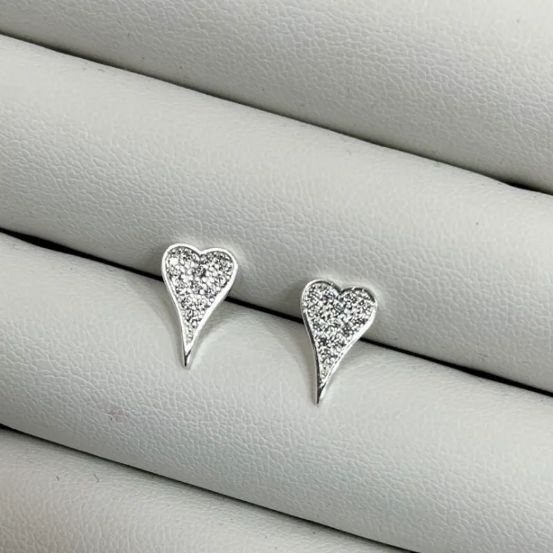 ARGOLA CORAÇÃO CRAV - BANHADO A PRATA