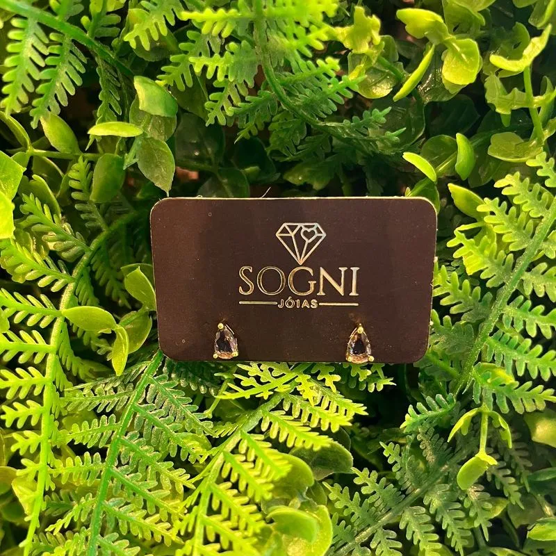 BRINCO GOTA CORAÇÃO LILAS