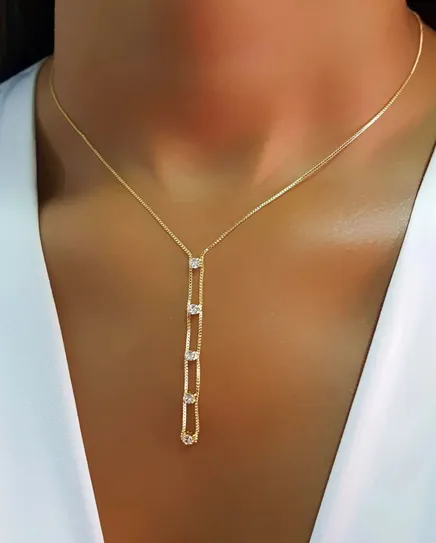 GRAVATA COM ZIRCONIAS CRAVEJADO