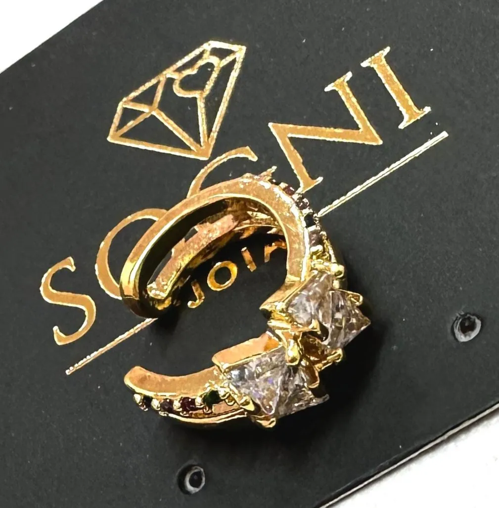 PIERCING FAKE CRAV 4 TRIANGULOS COLOR