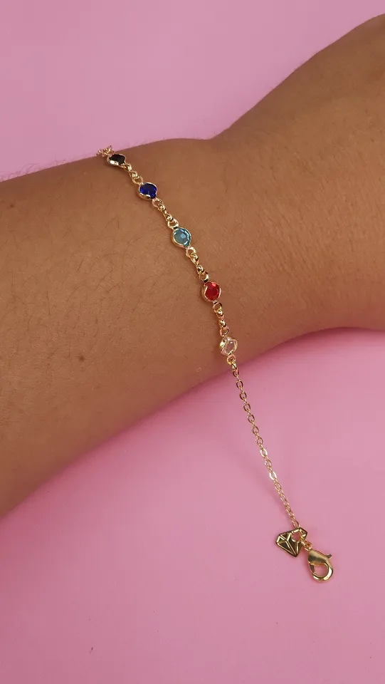 PULSEIRA ZIRCONIAS COLORIDAS