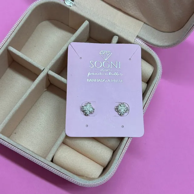 BRINCO M CRAVEJADO VIRGINIA 2 - BANHADO A PRATA