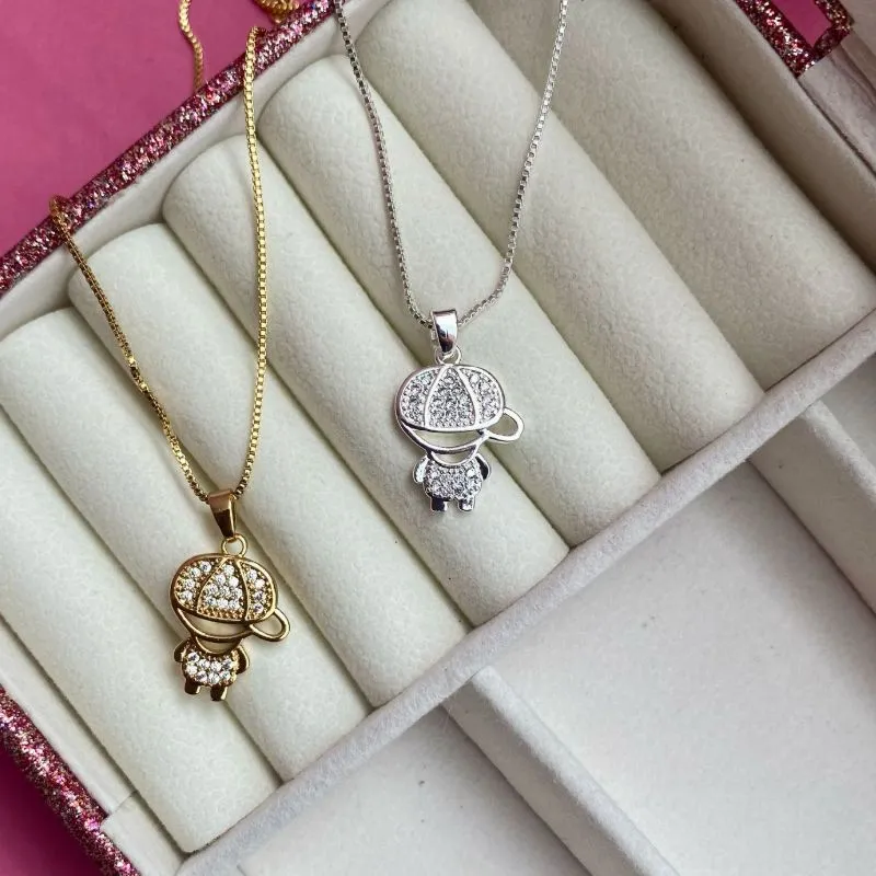 GARGANTILHA BOY CRAV - BANHADO A PRATA