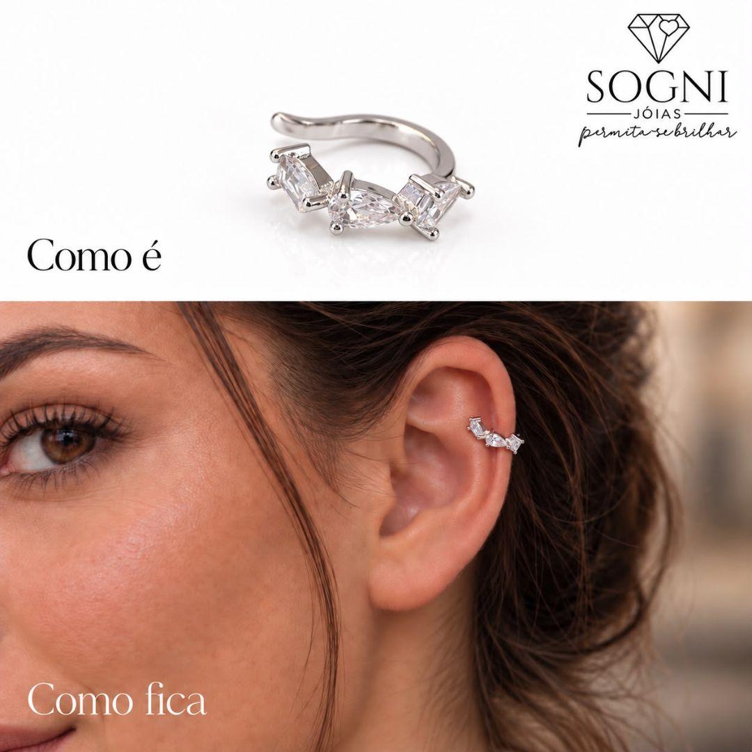 PIERCING LUZ CRAV - BANHADO A PRATA